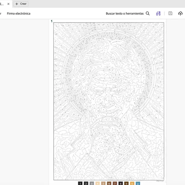 Favorite TV Shows Color by Number Coloring Book coloured by Marcela