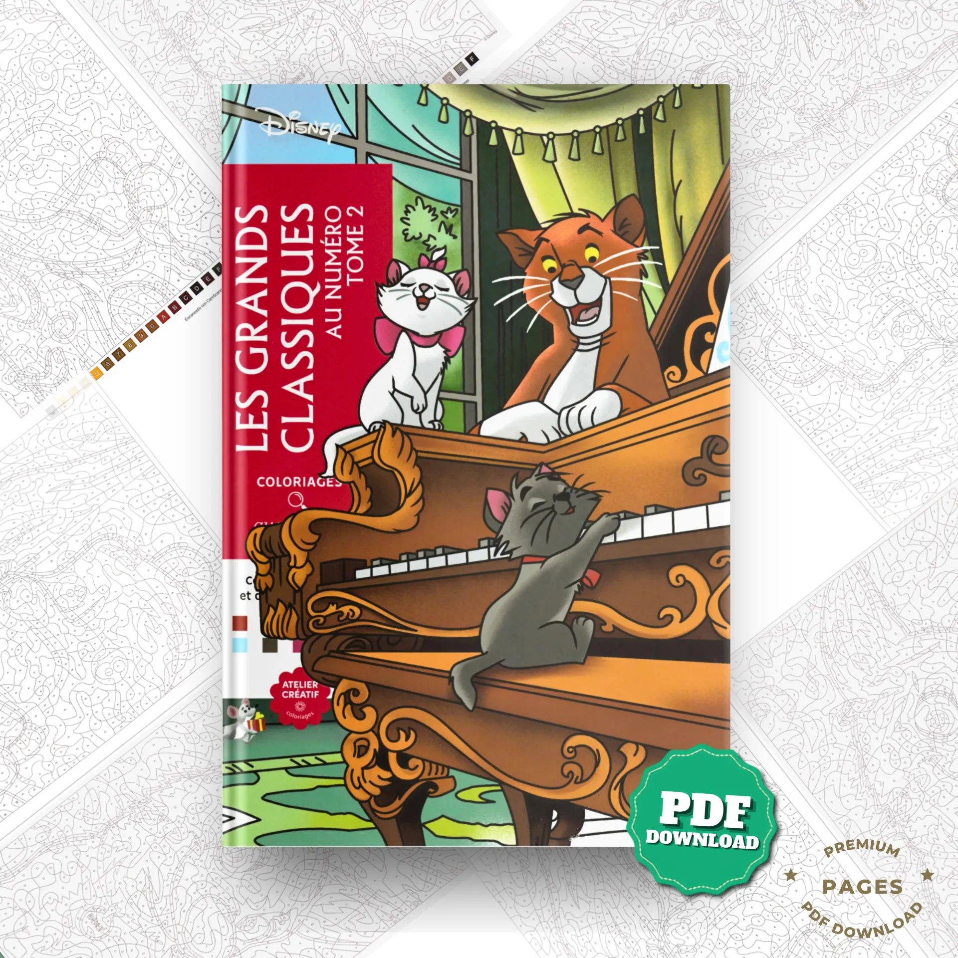 The Aristocats Color by Number — Disney Classics 2