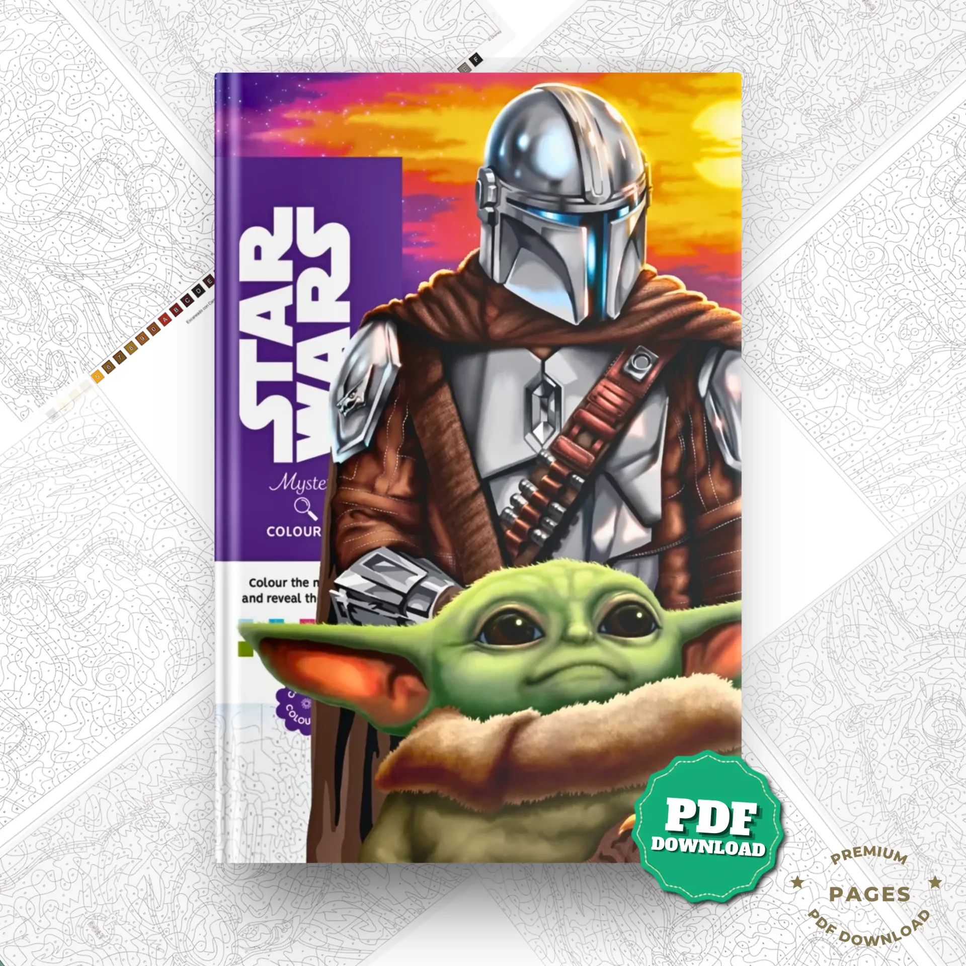 Star wars Color by Number Coloring Book