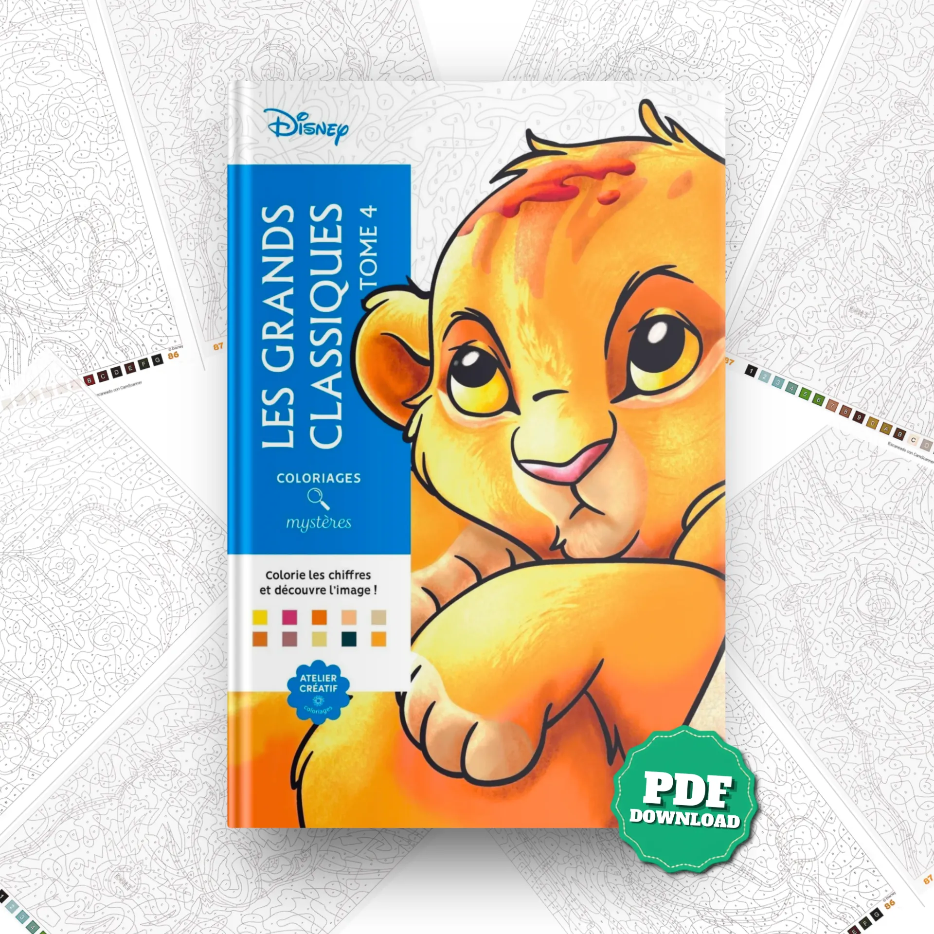 Disney Classics Color by Number Book — Volume 4