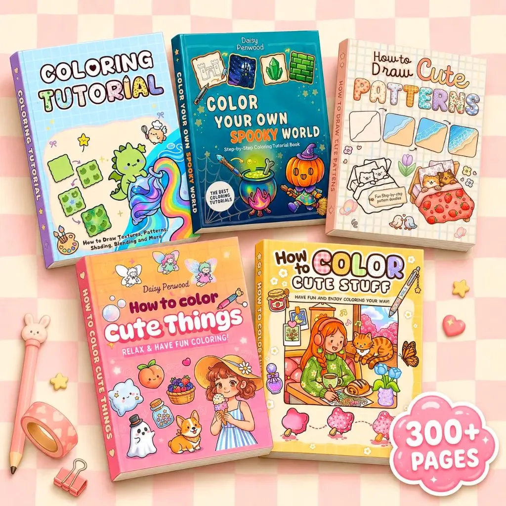 How to Draw Easy Patterns Coloring Books Bundle Volume 2, Bold and Easy Coco Wyo , Printable PDF