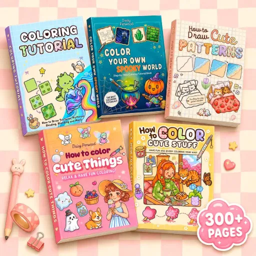 How to Draw Easy Patterns Coloring Books Bundle Volume 2, Bold and Easy Coco Wyo , Printable PDF